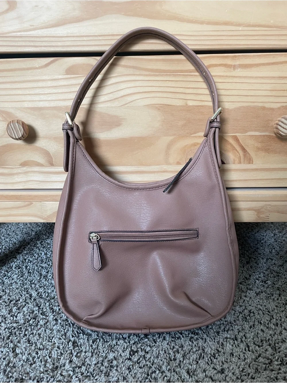 Liz Claiborne Classic Shoulder Hobo Bag Vegan Leather Y2K